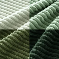 Spring Boho Farmhouse Sage Green Throw Pillow Covers 18x18 Inch Set of 4 Mordern Nordic Cushion Covers Soft Corduroy Home Decor for Couch Bed Sofa Living Room Forest Green