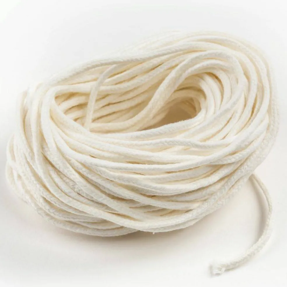 #5 Square Braid Candlemaking Wicking for Pillar Candles 6" and Over 25 Yards