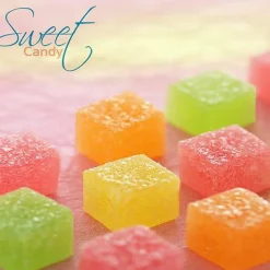 Square Candy Molds Silicone Molds for Hard Candy, Gummy, Caramels, Chocolate, Ganache, Ice Cubes, 252 Cavity