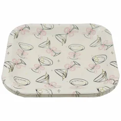 7" Square Martinis Snack Plates by Celebrate Itâ„¢
