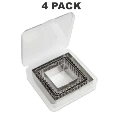 Square Metal Cookie Cutters for Precise Evenly Shaped Cookies