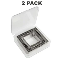 Square Metal Cookie Cutters for Precise Evenly Shaped Cookies
