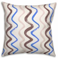 18" Squiggles Indoor/Outdoor Pillow