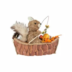 6.5" Squirrel in Boat Decorative Animal by Ashland®