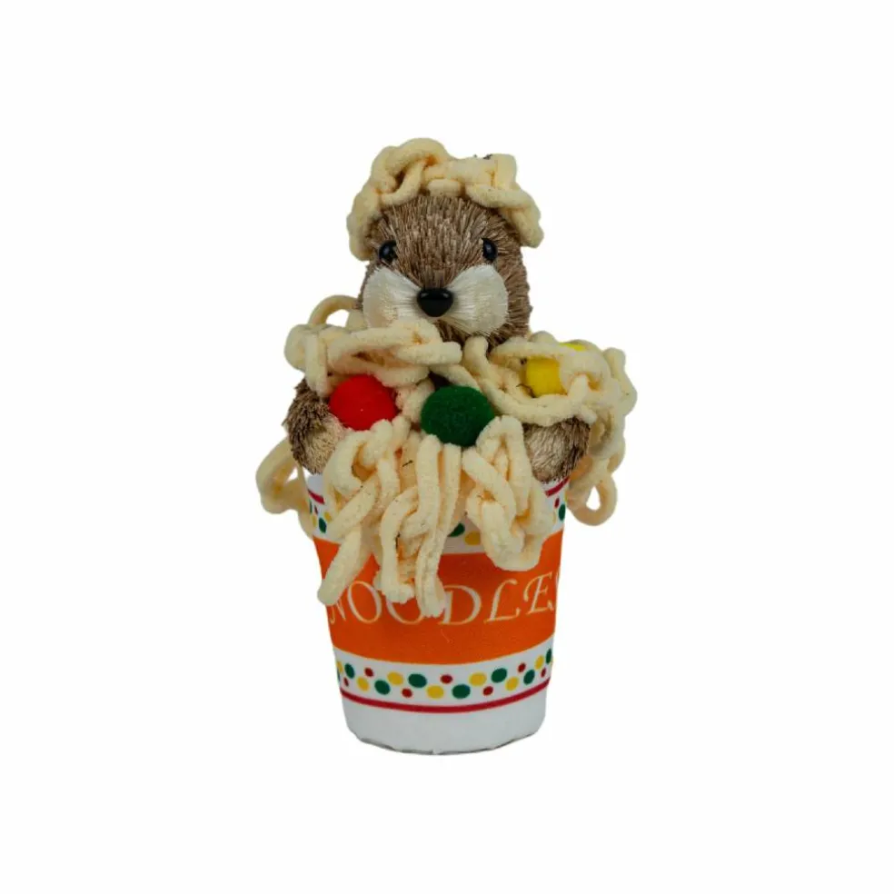 7.5" Squirrel & Noodles Natural Decorative Animal by Ashland®