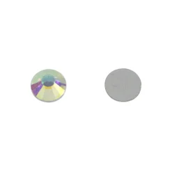 SS34 Clear Aurora Borealis Round Flatback Glass Rhinestones, 576ct. by Bead Landing™