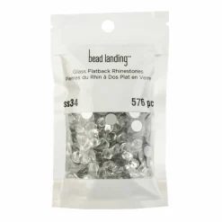 SS34 Crystal Glass Flatback Rhinestones by Bead Landing™