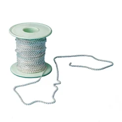 S&S® Worldwide 2mm Silver Bead Chain Roll