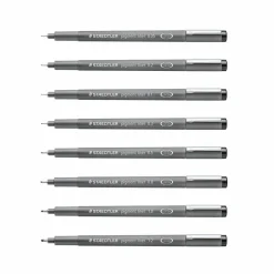 STAEDTLER® Black 8 Piece Pigment Liner Set