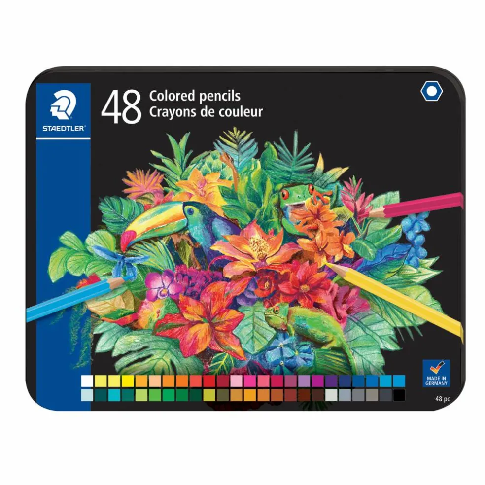 Staedtler® 48 Colored Pencils Tin Set