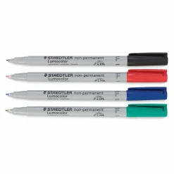 Staedtler Lumocolor Non-Permanent Markers - Fine, Set of 4
