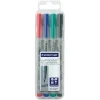 Staedtler Lumocolor Non-Permanent Markers - Medium, Set of 4