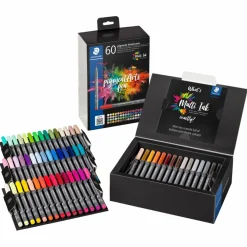 STAEDTLER® Pigments Arts 60 Color Brush Pen Set