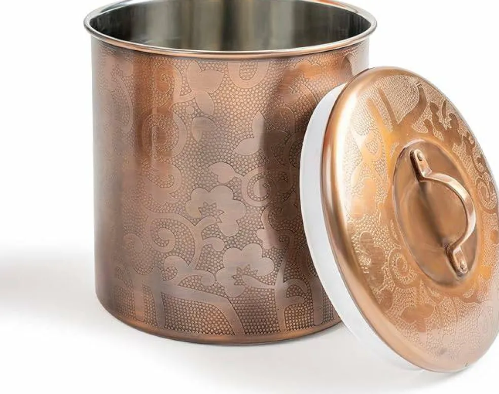 Stainless Steel Kitchen Canister | Antique Copper Finish