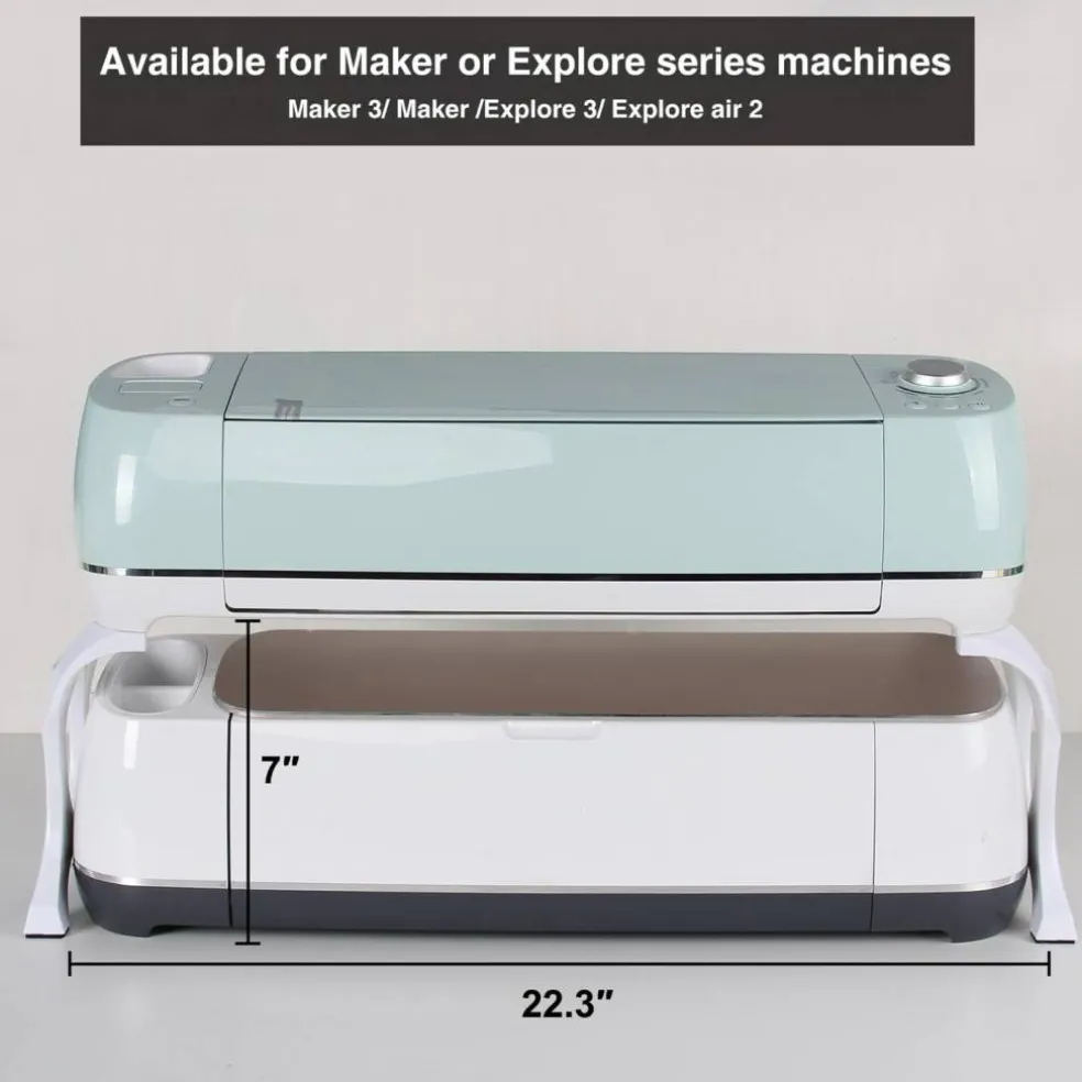 7'' Stand Legs for Cricut Maker 3/ Maker/Explore 3/ Explore Air 2 Machine Storage and Organization, Cutting Machine Accessories and Supplies and Tools Organizer, Table Space Saving