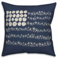 Starfish Flag Spun Poly Pillow