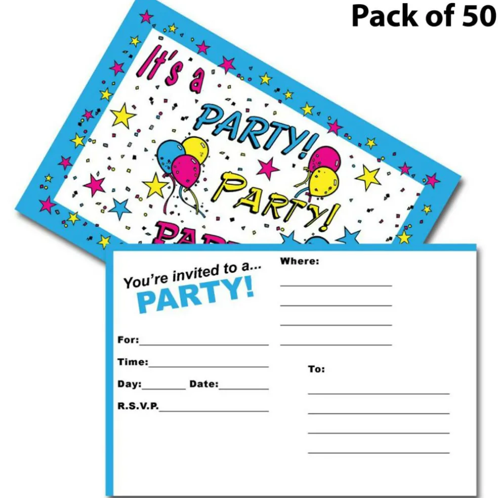 Star Party Postcard Invitations 4x6"" Celestial Design