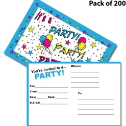 Star Party Postcard Invitations 4x6