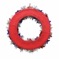 19" Star & Tinsel Wreath by Celebrate It™