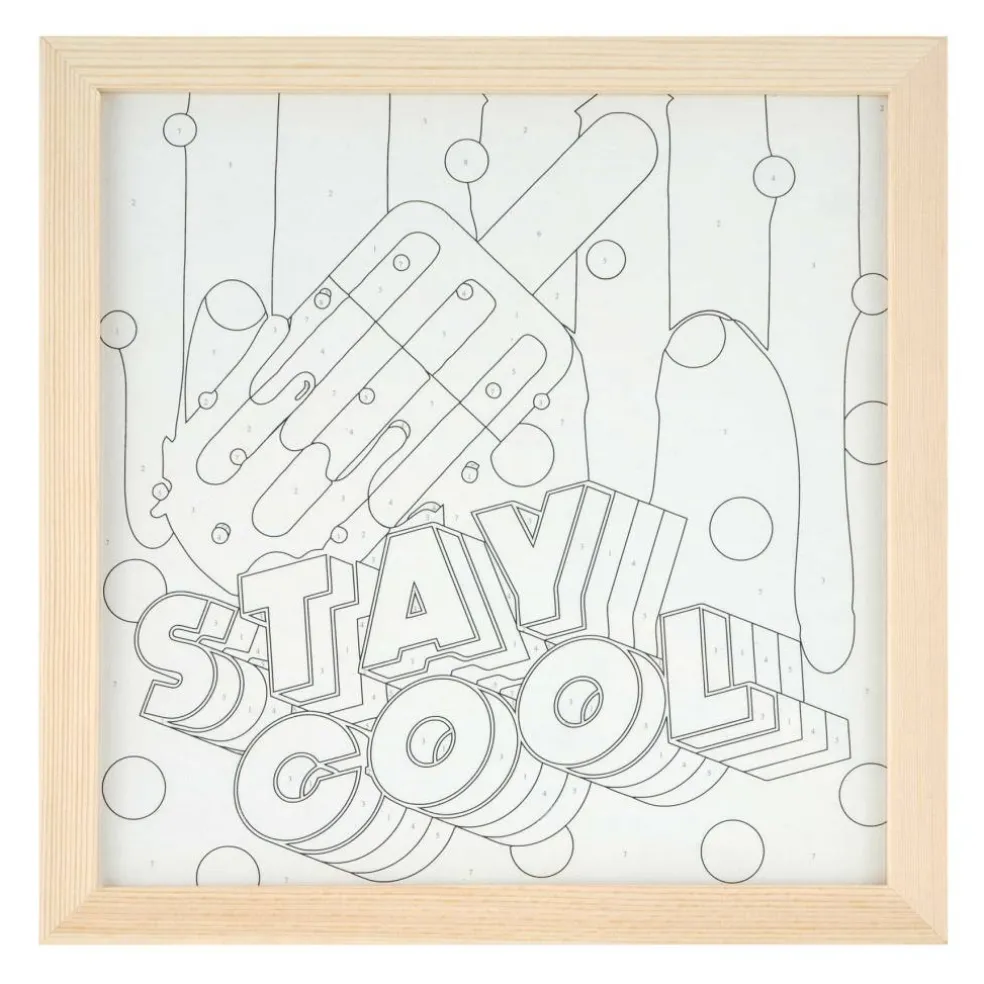 Stay Cool Paint-by-Number Craft Kit by Creatology™