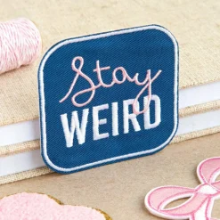 Stay Weird Embroidered Iron-On & Adhesive Patch by Make Market®