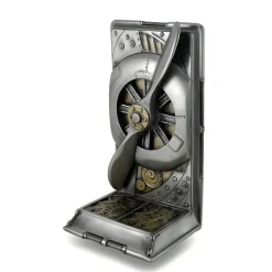 Steampunk Metallic Steel / Brass Finished Plane Propeller Single Bookend