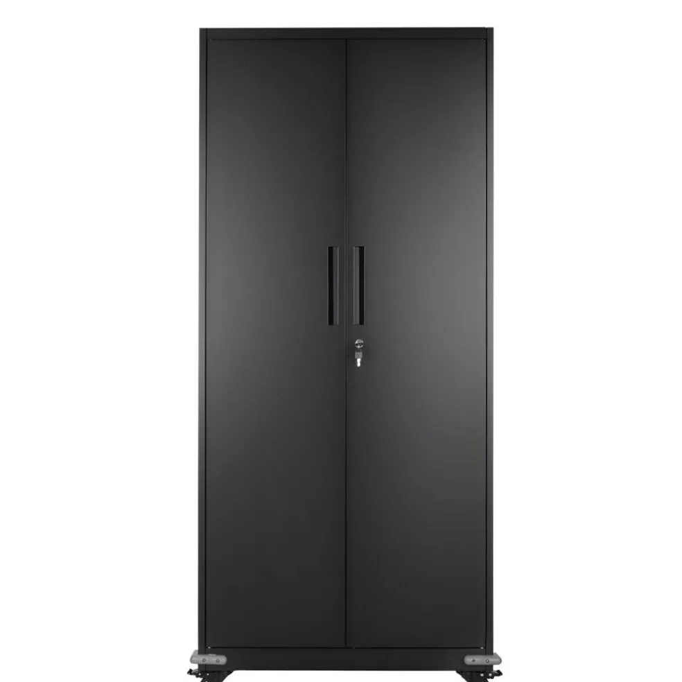 Steel Storage Cabinet 68.9 in Lockable with 4 Adjustable Shelves
