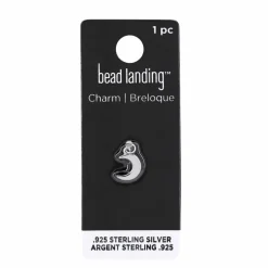 Sterling Silver Moon Icon Charm by Bead Landing™