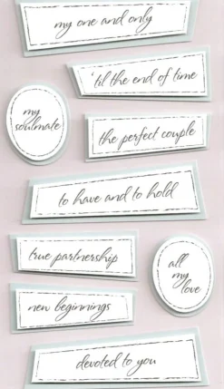 Sticko I Do Wedding Collection Family Friends Dimensional Stickers