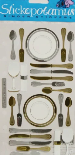 Stickopotamus Dinnerware Stickers
