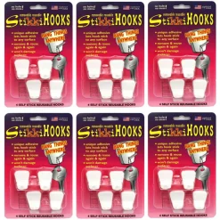 Stikkihooks®, 6 Packs of 4
