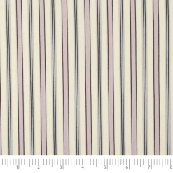 Stitch & Sparkle Aviary Collection Stripe Lavender Cotton Fabric