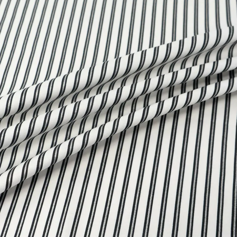 Stitch & Sparkle Dark Romance Collection Metallic Stripe Cotton Fabric