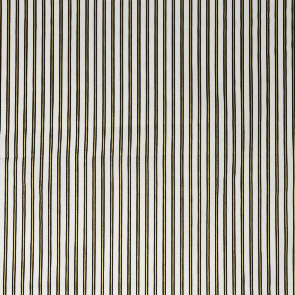 Stitch & Sparkle Dark Romance Collection Metallic Stripe Cotton Fabric