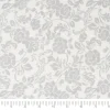 Stitch & Sparkle Fabrics Dark Romance Toss Rose Silver Cotton Fabric