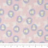 Stitch & Sparkle Pink Baby Lions Cotton Flannel Fabric