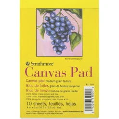 Strathmore 300 Series Cotton Canvas Pad - 4" x 6", 10 Sheets