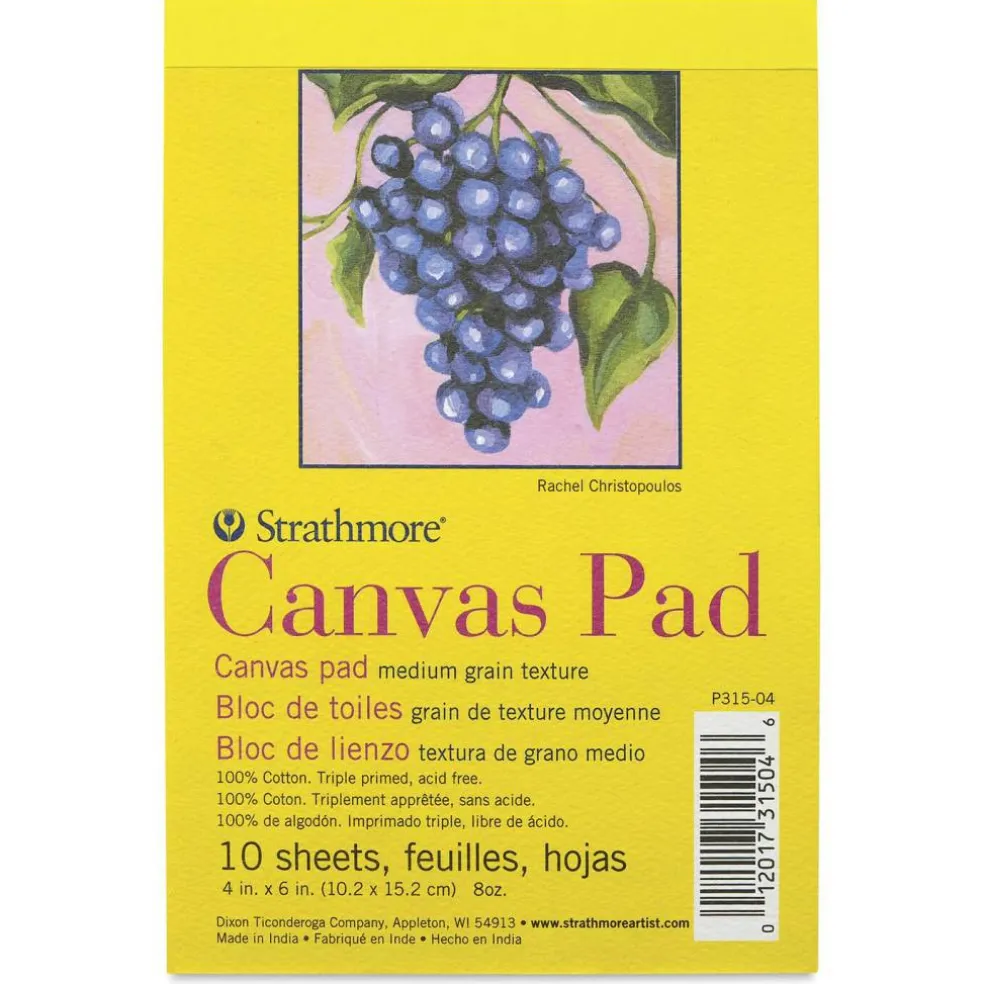 Strathmore 300 Series Cotton Canvas Pad - 4" x 6", 10 Sheets