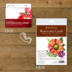 Strathmore® 400 Series Fluorescent White Watercolor Cards & Envelopes Set