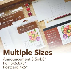 Strathmore® 400 Series Fluorescent White Watercolor Cards & Envelopes Set