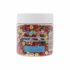 Strawberry & Flower Shaped Clay Embellishments by Creatology™