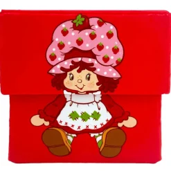 Strawberry Shortcake: Storable 8" Box - Red Character Themed Bin, Fabric Storage Container, Opening Top Lid, Holds Toys-Books-Games & More, Licensed