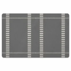 Striped Dashed Lines Floor Mat