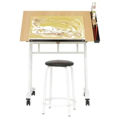 Studio Designs Studio 2-Piece Drafting Table and Stool Set