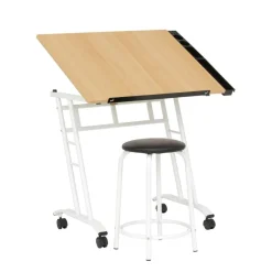 Studio Designs Studio 2-Piece Drafting Table and Stool Set
