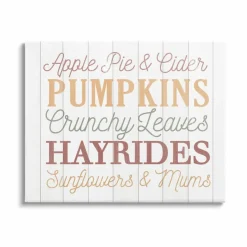 Stupell Industries Autumnal Fun Activities List Canvas Wall Art