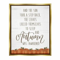Stupell Industries Autumn Awakened Framed Canvas Wall Art
