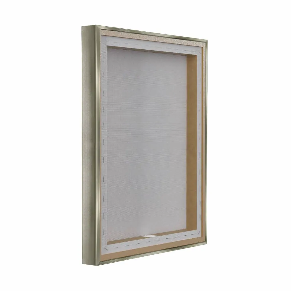 Stupell Industries Autumn Birch Trees Abstract Leaves Floater Framed Art
