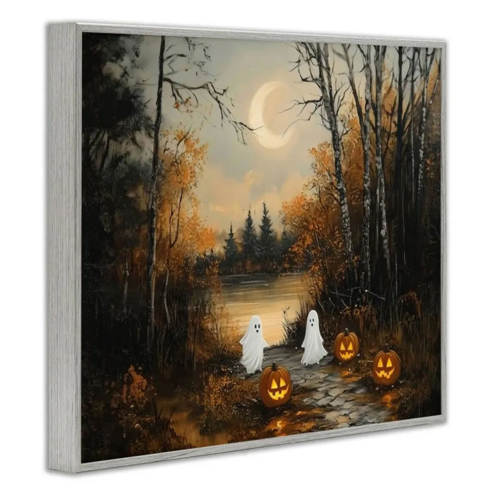 Stupell Industries Autumn Ghosts at Lake Framed Giclee, design by Arlington Prints