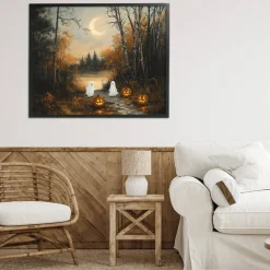 Stupell Industries Autumn Ghosts at Lake Framed Giclee, design by Arlington Prints
